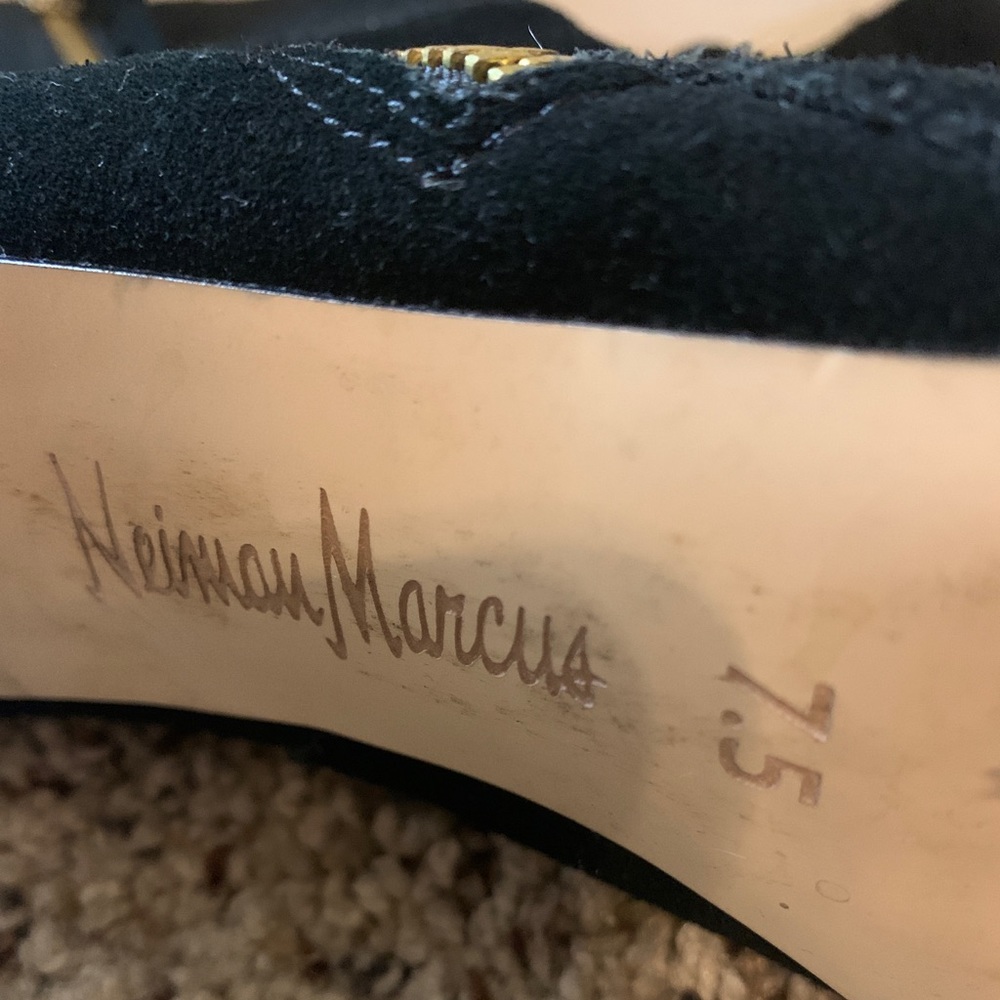 Neiman Marcus zip up boot